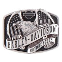 Harley-Davidson ハーレーダビッドソン ベルトバックル メンズ Wings Over America アンティークシルバー ■ ファッション アクセサリー