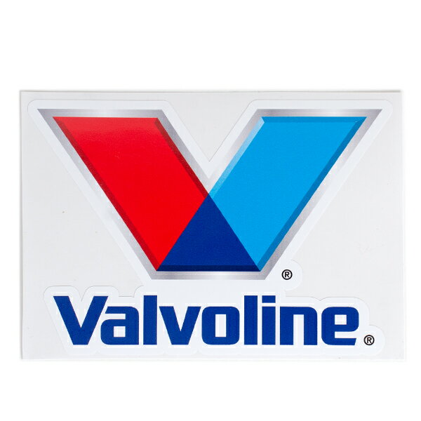 ステッカー バルボリン デカール Valvoline 約7.5cm×11cm ■ シール オイル 車 レーシングステッカー かっこいい アメリカン おしゃれ バイク ヘルメット レトロ アメリカン雑貨