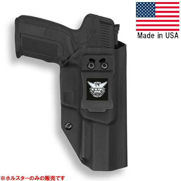 FN Five-seveN ファイブセブン IWB (インサイドウエストバンド) コンシールド キャリー ホルスター 右利き用 ブラック ■ 実物用 ミリタリー KYDEX製