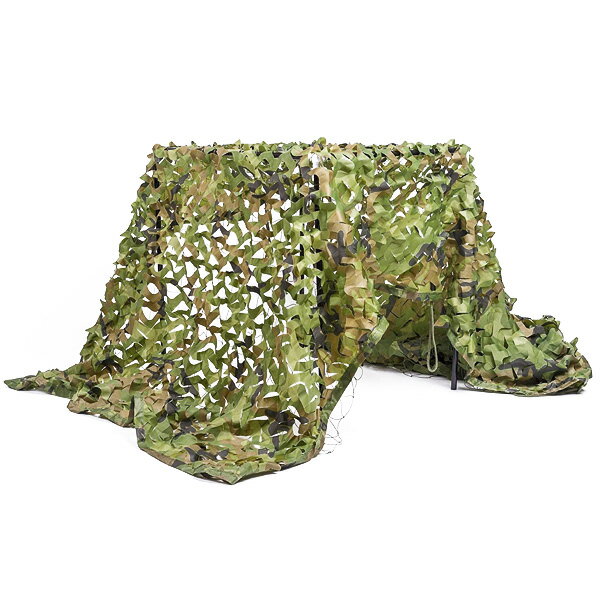 NINAT ミリタリー カモフラージュネット ウッドランドカモ 1m×2m ■ サバゲー 隠密 迷彩 キャンプ ハンティング 狩猟