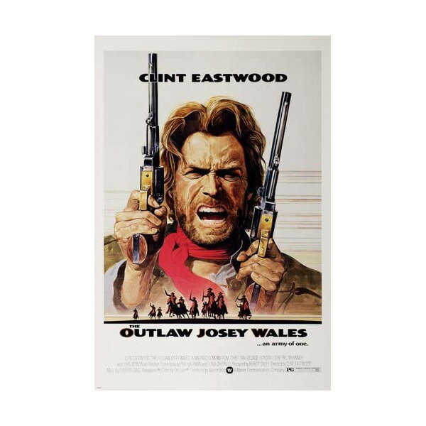 ポスター クリント・イーストウッド アウトロー THE OUTLAW JOSEY WALES 縦91cm×横61cmポスター ■ 室内 インテリア 雑貨 映画 西部劇 銃