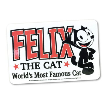 ステッカー フィリックス FELIX スタンド デカール 縦6.5cm×横10cm ■ Felix The Cat シール Cartoon アメリカ雑貨 バイク カーステッカー 猫 キャット