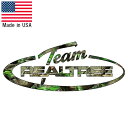 ステッカー TEAM REALTREE チーム リアルツリー 縦6.5cm×横16cm 切り抜きステッカー ■ シール デカール カモフラージュ 迷彩 アメリカ製