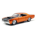 ミニカー JADATOYS ワイルドスピードダイキャストカー DOM'S 1970 PLYMOUTH ROAD RUNNER 1/24スケール メタリックオレンジ×ブラック ■ プリモス ロードランナー トイカー おもちゃ 車 アメ車