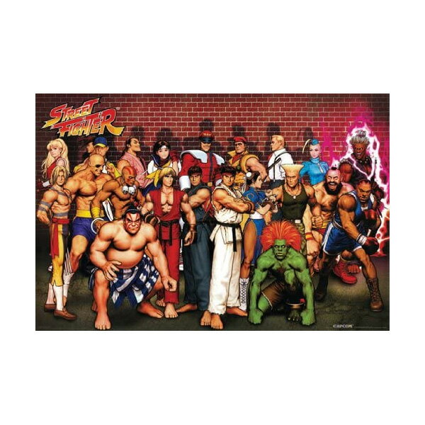 ポスター ストリートファイター 縦61cm 横91.5cm STREET FIGHTER CAPCOM 格ゲー ゲーム 格闘 室内 インテリア 雑貨