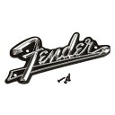 フェンダー ブラックフェイス アンプロゴ 高さ6.5cm×横13cm ■ fender 金属製