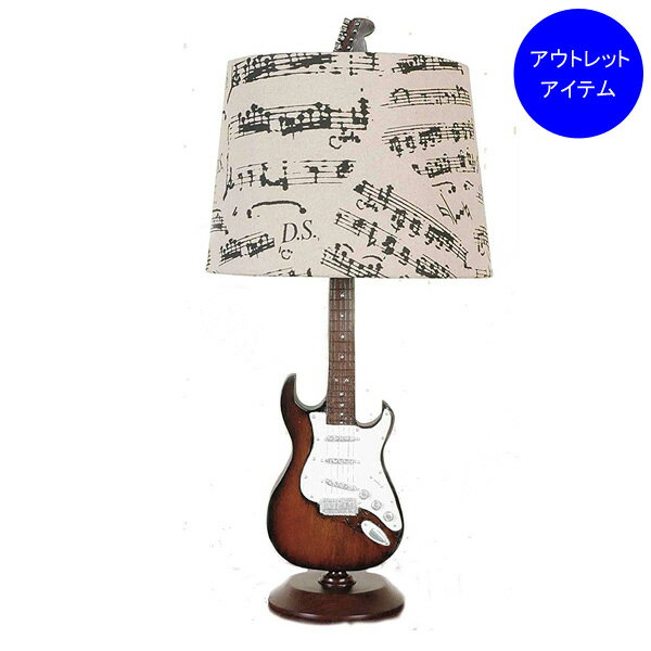 【アウトレット】 ギター テーブルランプ ■ 照明 エレキギター デスクランプ インテリア 音楽 雑貨 おしゃれ