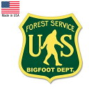 ステッカー ビッグフット部門 US フォレストサービス エンブレム デカール 縦10cm×横9cm ■ FOREST SERVICE カーステッカー シール マーク アメリカ製