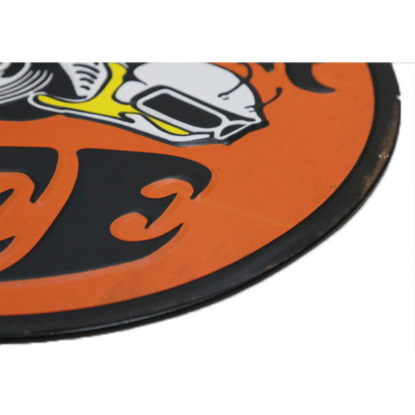 エンボス メタルサイン 