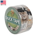 万能テープ ダックテープ（ダクトテープ） キティ キャット柄 48mm×9.1m Made in USA ■ DUCKTAPE ネコ 子猫 猫 雑貨 パーティー デコレーション