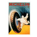 ポスター ミシュラン "MICHELIN" 輸入ポスター 91cm×61cm ■ ミシュランマン タイヤ レトロ調 インテリア