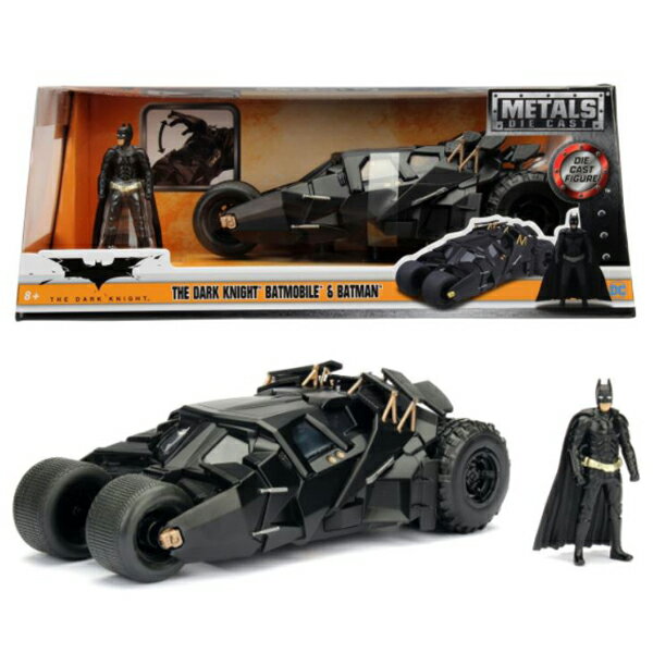 【ミニカー】2008 ダークナイト バットモービル バットマン 1:24スケール【THE DARK KNIGHT BATMOBILE BATMAN JADATOYS トイ おもちゃ 車】