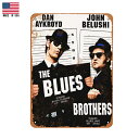 楽天MANCAVE 【マンケイブ】【ブリキ看板】ブルースブラザーズ 1980 ビンテージ調 30.5cm×23cm【The Blues Brothers インテリア 雑貨 壁掛け ガレージ 車 映画 ブラック ホワイト】