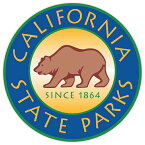 【ステッカー シール】California state parks アメリカ合衆国 カリフォルニア州立公園 マーク デカール 直径約10cm【アメリカ くま グリズリー 雑貨 サイン カーステッカー】