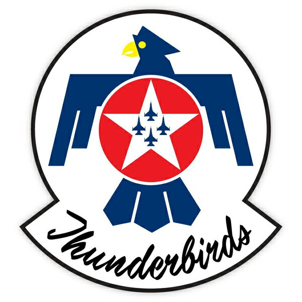 Thunderbirds アメリカ空軍 サンダーバーズ デカール 約11cm×10cm