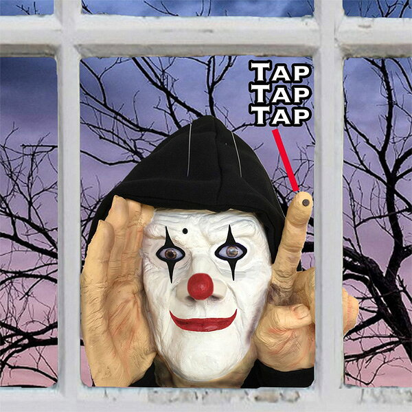 [送料無料] スキャリーピーパー タッピング クラウン ■ Scary Peeper インテリア ディスプレイ ピエロ ホラー ハロウィン ハロウィーン mancave-10009031 MANCAVE 【マンケイブ】 サンプル画像3