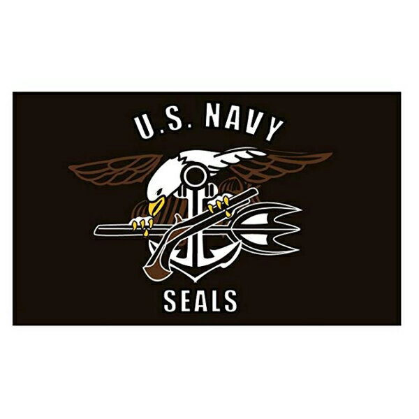 【ステッカー】US NAVY SEALS アメリカ海軍 特殊部隊 フラッグ デカール 7.5cm×12.5cm【イーグル 鷲 シール 雑貨 ミリタリー 米海軍 】