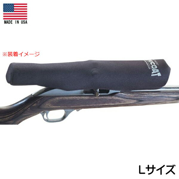 SCOPECOAT スコープコート ネオプレン スコープカバー Lサイズ 直径52mm×長さ35cm ブラック ■ ミリタリー サバゲー ハンティング 光学機器...