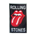 【フラッグ】ROLLING STONES ローリングストーンズ 縦長フラッグ ブラック 約154cm×87cm【ガレージ インテリア 旗 バナー 】