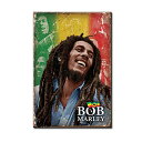 【缶マグネット】BOB MARLEY ボブ・マーリー ブリキ 長方形マグネット 約8cm×5.5cm【レゲエ 音楽 インテリア バッジ バナー アメリカ雑貨 レトロ】