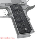 1911 コンパクト用 G10グリップ グレーブラック