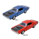 【ダッジ】【ミニカー】コロネット 1969 1/24スケール ブルー オレンジ【Dodge Coronet Super Bee Motormax モーターマックス】