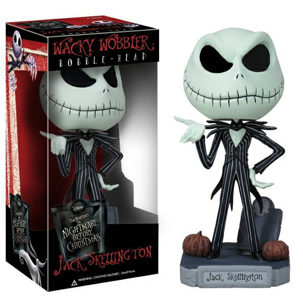 【ファンコ】【ボビングヘッド】ジャック スケリントン ナイトメアビフォアクリスマス【Jack Skellington Nightmare Before Christmas Funko ディズニー インテリア ディスプレイ 飾り 置物 フィギュア】