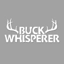 BUCK WHISPERER 雄ジカの達人 約9cm×約20cm 切り抜きデカール