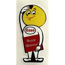 【ステッカー シール】Esso エッソボーイ デカール 約8cm×約4cm 【モータースポーツ 雑貨 サイン】