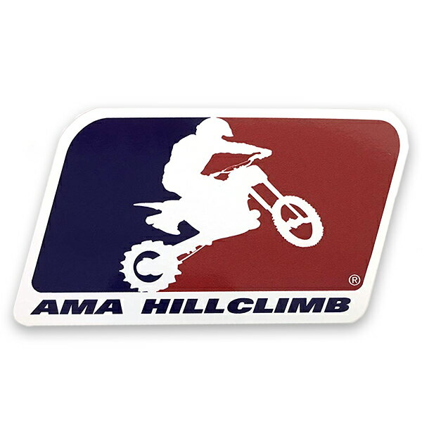 【ステッカー シール】AMA HILL CLIMB ヒルクライム デカール 約6cm×約10cm 【バイク スポーツ レース ビニール 雑貨 アメリカ 小物 サイン】