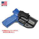 IWB ホルスター スプリングフィールドXDM 3.8 コンパクト用 カイデックス素材 米国製 実銃用 ブラック 右利き ■ 実物用 サバゲー ミリタリー Springfield XD(M) 3.8 Compact