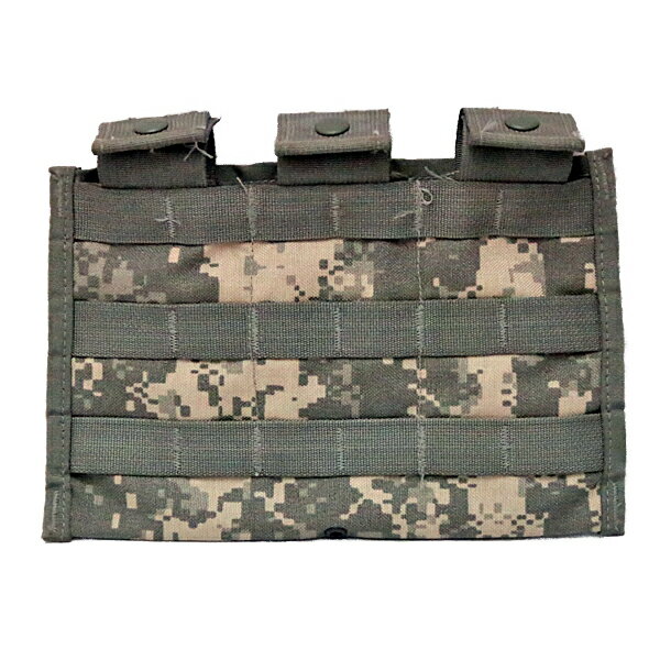 [米軍放出品] [実物] US ミリタリー 30ラウンド トリプル マガジンポーチ MOLLE対応 デジタルカモ柄 From USA ■ マガジンケース 収納 迷彩 タクティカル アメリカ