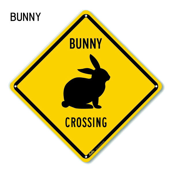 アニマル CROSSING メタルサイン CAT BUNNY MOSSE 35cm×35cm 米国製 ■ キャット ネコ バニー ウサギ ムース シカ ガレージ 店舗 看板 [3]