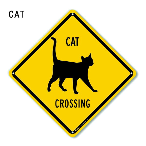 アニマル CROSSING メタルサイン CAT BUNNY MOSSE 35cm×35cm 米国製 ■ キャット ネコ バニー ウサギ ムース シカ ガレージ 店舗 看板 [2]