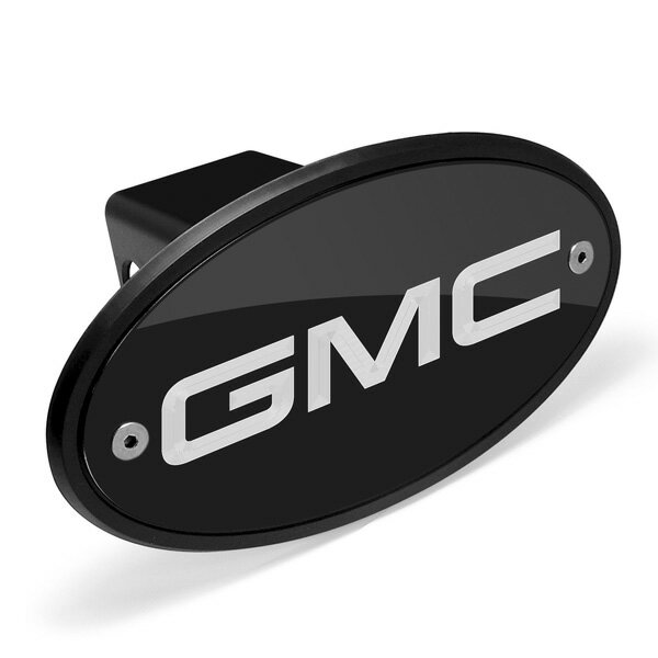 GMC ヒッチカバー メタルプレート ロゴ 2インチ角 ヒッチキャップ ブラック ■ カー用品 アメ車 車 アウトドア