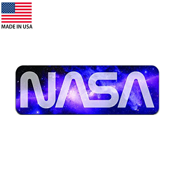 Rakuten - NASA ナサ 宇宙 ロゴ ステッカー 約4.5cm×約13cm アメリカ製 ■ シール デカール