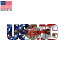 ステッカー USMC アメリカ海兵隊 星条旗 約6.5cm×約20.5cm アメリカ製 ■ シール デカール ミリタリー 米軍