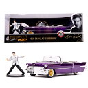 ミニカー エルヴィス プレスリー 1956 CADILLAC ELDORADO 1:24スケール フィギュア付き ■ ELVIS PRESLEY キャデラック エルドラド JADATOYS ロック ROCK 音楽 アメ車 トイ おもちゃ 車