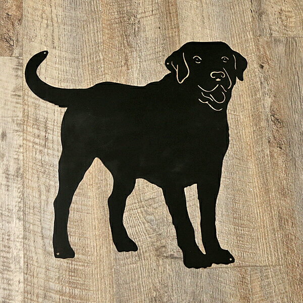 メタルサイン レトリバー レザーカット ヘビーメタル サイン 56cm×56cm Made in USA ■ ラブラドールレトリバー 犬 ペット 愛犬 動物 アニマル インテリア 看板 アメリカ雑貨 壁掛け ショップ ガレージ [2]