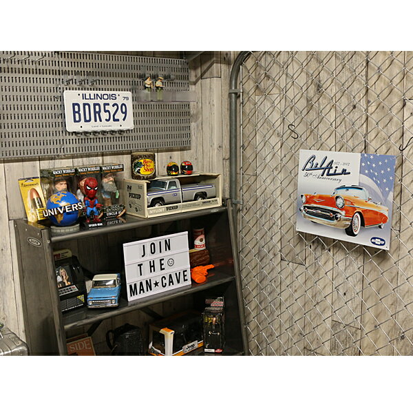 ブリキ看板 シボレー ベルエア 50th アニバーサリー レトロ調 サイン 32cm×41cm Made in USA ■CHEVROLET Bel Air 車 カー アメ車 インテリア 看板 アメリカ雑貨 壁掛け ショップ ガレージ [2]