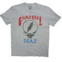 グレイトフル デッド ロゴ Tシャツ 半袖 グレー Mサイズ メンズ ■ GRATEFUL DEAD ROCK アパレル ロック バンド バンT スカル 骸骨 ドクロ アメカジ