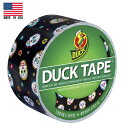万能テープ ダックテープ(ダクトテープ)シュガー スカル柄 48mm×9.1m Made in USA ■ DUCKTAPE 雑貨 パーティー デコレーション クリスマス