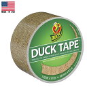 万能テープ ダックテープ（ダクトテープ）バーラップ (麻布) 柄 48mm×9.1m Made in USA ■ DUCKTAPE 雑貨 パーティー デコレーション クリスマス