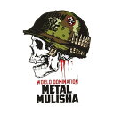 ステッカー METAL MULISHA メタルマリーシャ 流血スカル 約8.5cm×約6.5cm ■ シール デカール モトクロス バイク アパレル