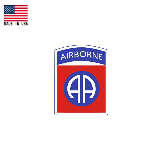 Rakuten - ステッカー AIRBORNE 米陸軍 第82空挺師団 エンブレム 4.5cm×3.5cm Made in USA ■ US Army 米軍 雑貨 小物 ミリタリー