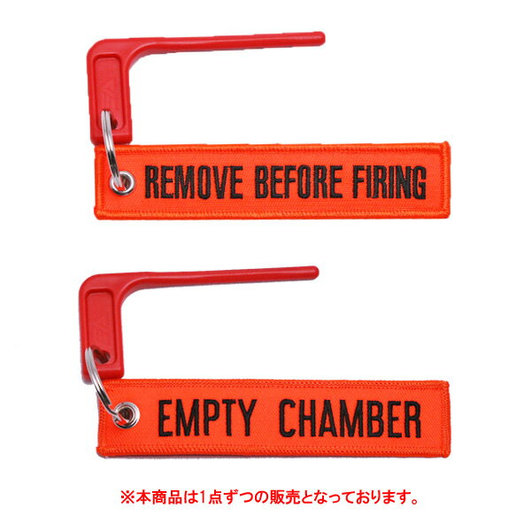 タグ付き チャンバー セーフティ フラッグ "REMOVE BEFORE FIRING" "EMPTY CHAMBER" ■ ショットガン 猟銃 オート セミオート 銃 ガン ハンティング 狩猟