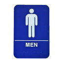 プラスチックサイン トイレ案内 Men 縦23cm×横15cm ■ 看板 サインプレート ドア 男性 レストルーム トイレ お手洗い 店舗