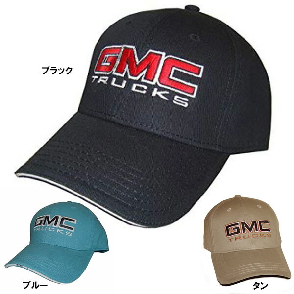 【GMC】【帽子 キャップ】 GMC トラック 刺繍ロゴ キャップ メンズ ブラック ブルー タン【ゼネラルモーターズ truks】