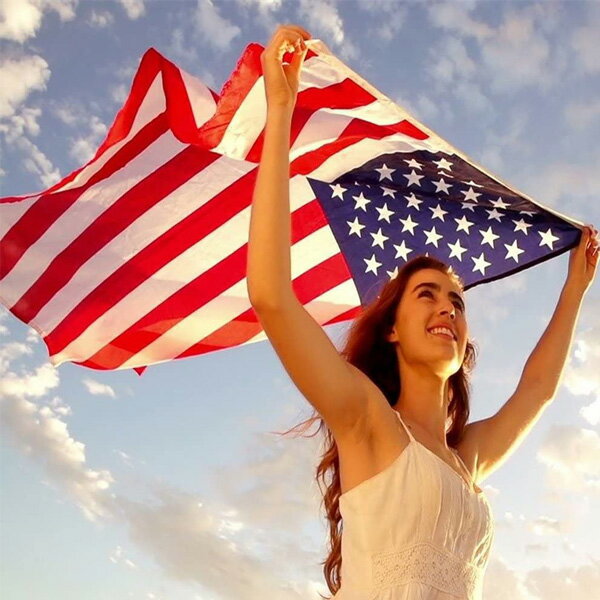 フラッグ アメリカ国旗 USA Flag 91cm×152cm プリントタイプ UV耐性 ポリエステル製 ■ 旗 米国 USA 雑貨 インテリア 3