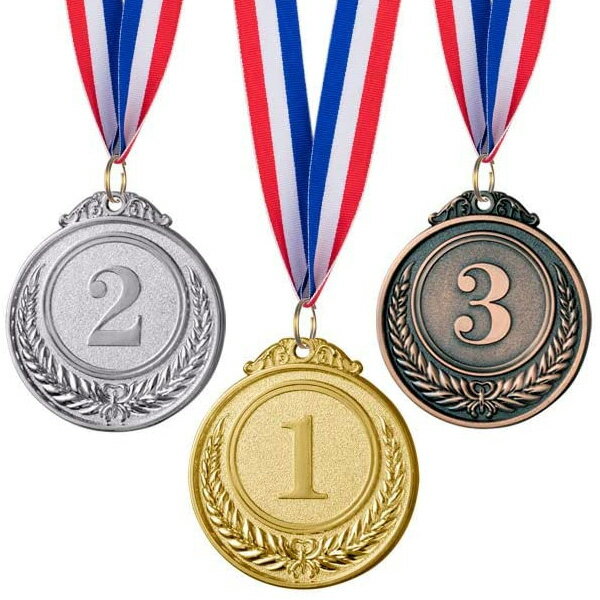 賞メダル 1位 2位 3位 金 銀 銅 セット 亜鉛製 円形メダル 1等 2等 3等 イベント 競争 ゲーム 金メダル